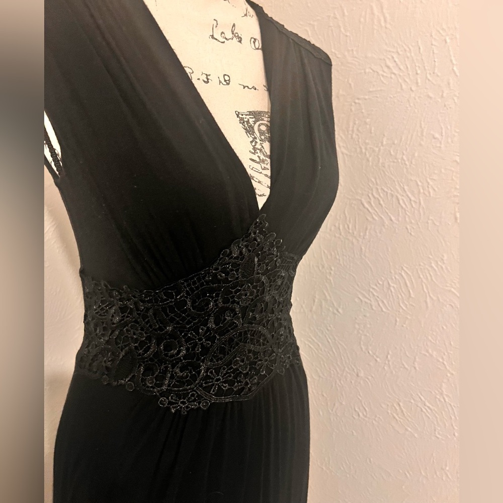 Black maxi dress